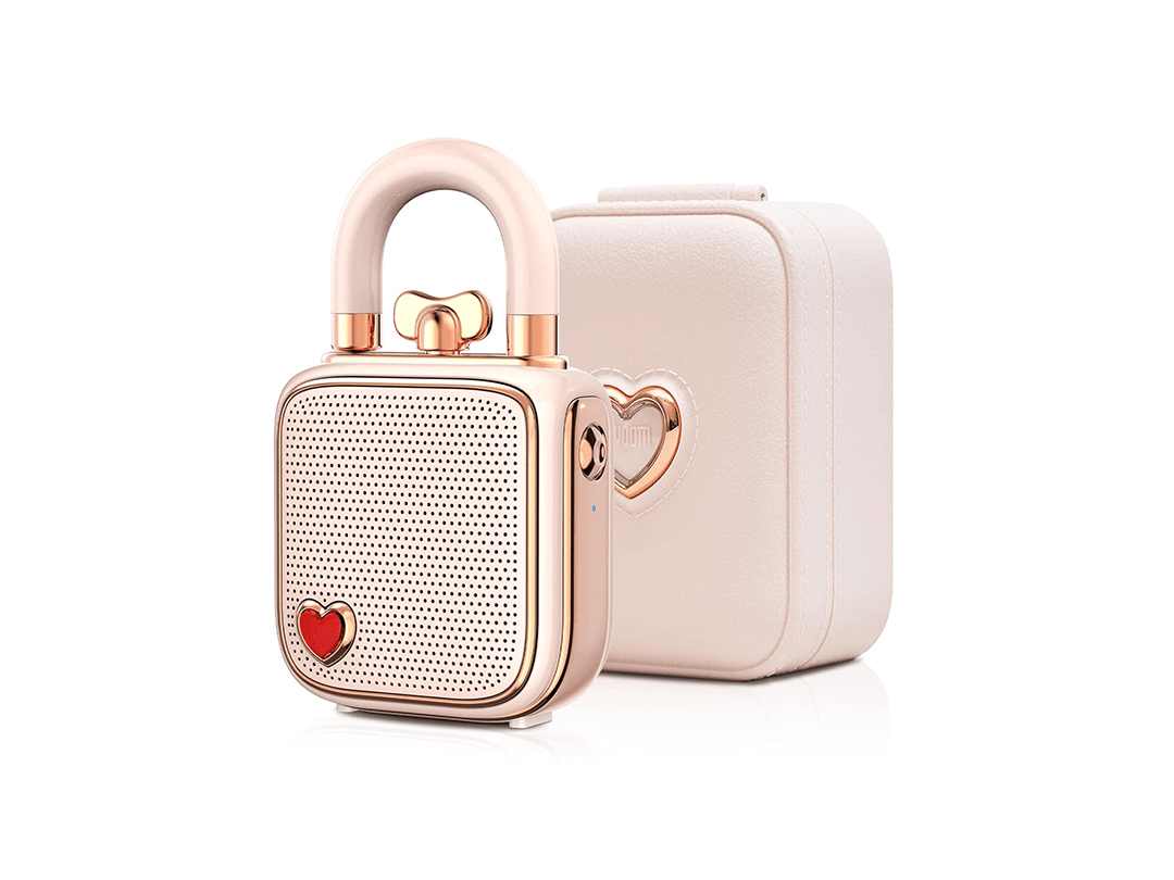 Divoom Love-Lock Bluetooth Speaker, Small Portable Music Box - Pink in Qatar Divoom Love-Lock Bluetooth Speaker, Small Portable Music Box - Pink in Qatar